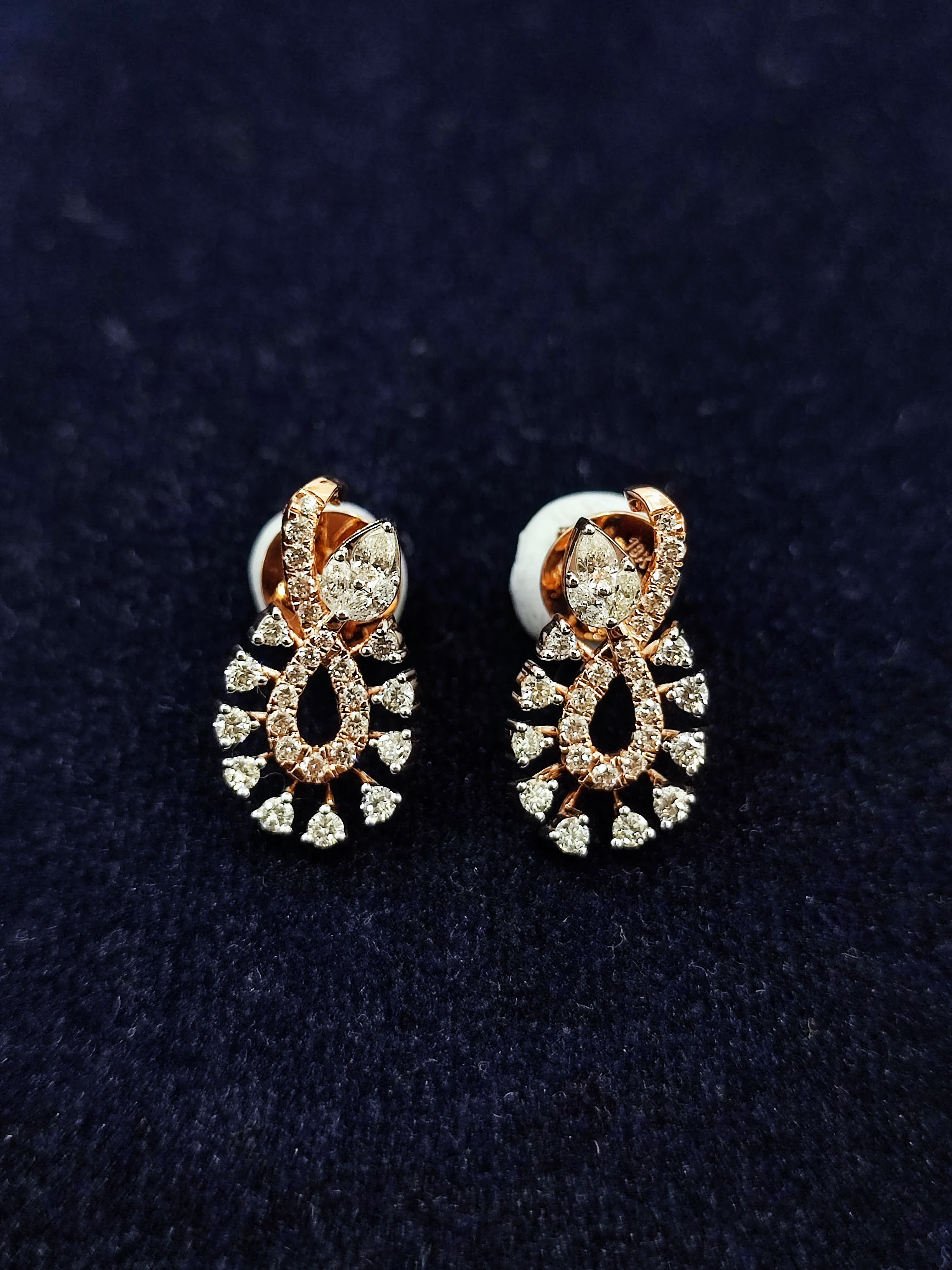 Diamond Blossom Earrings